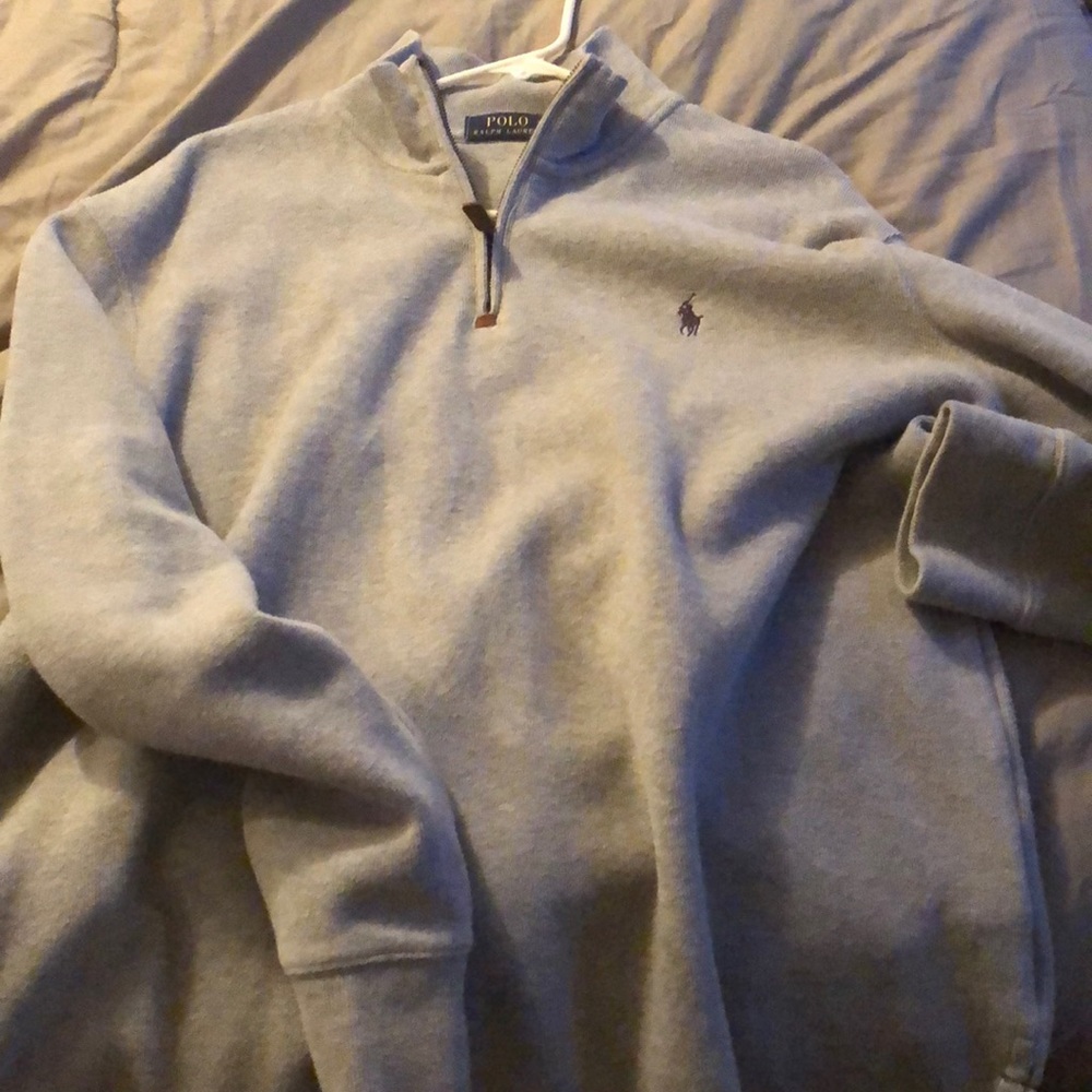 New Polo pullover gray LG